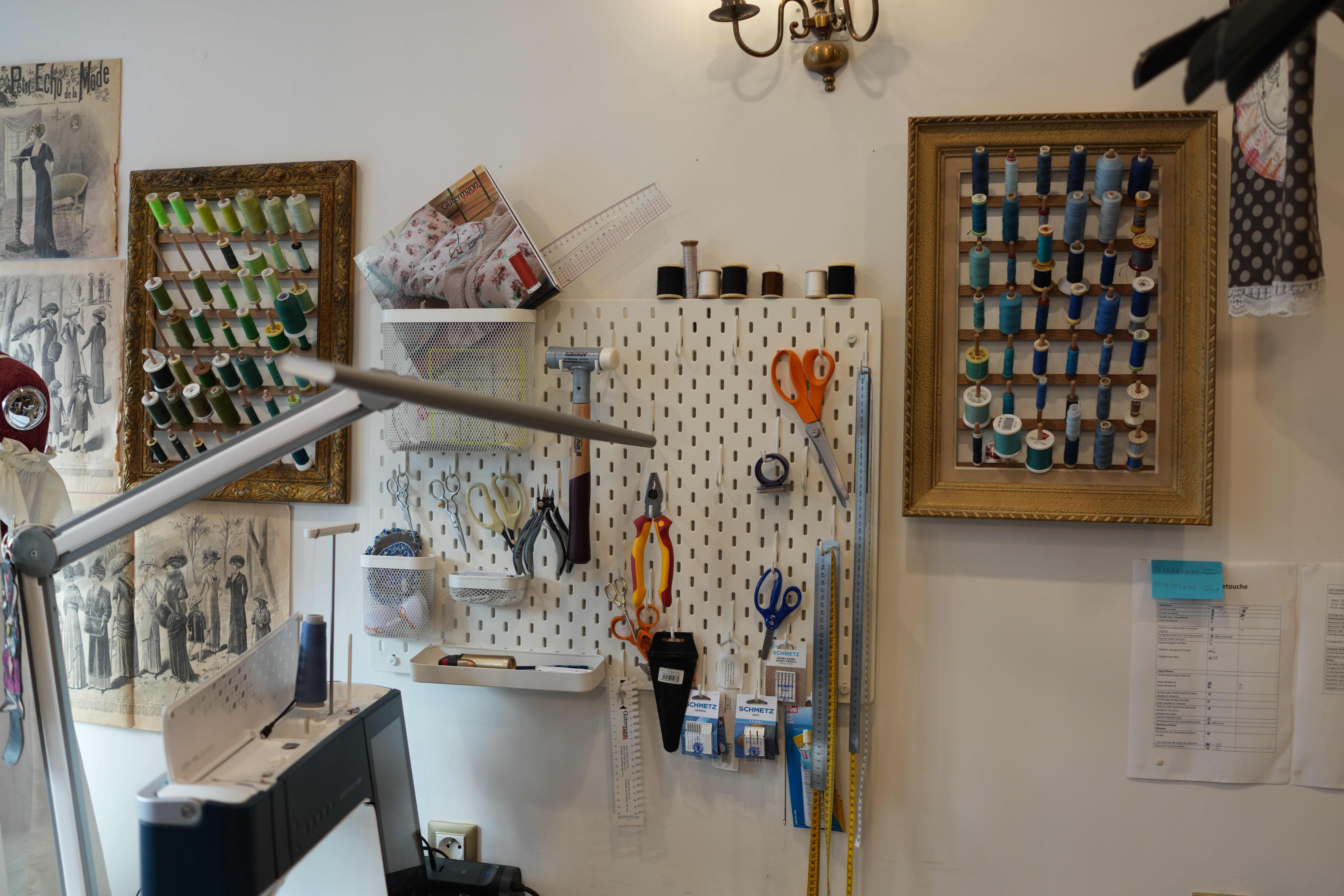 Outils et matériel dans l'atelier